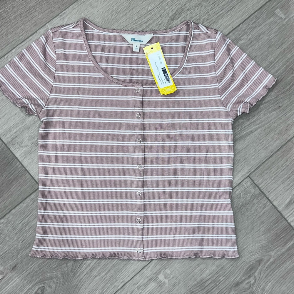 NWT Button Tee